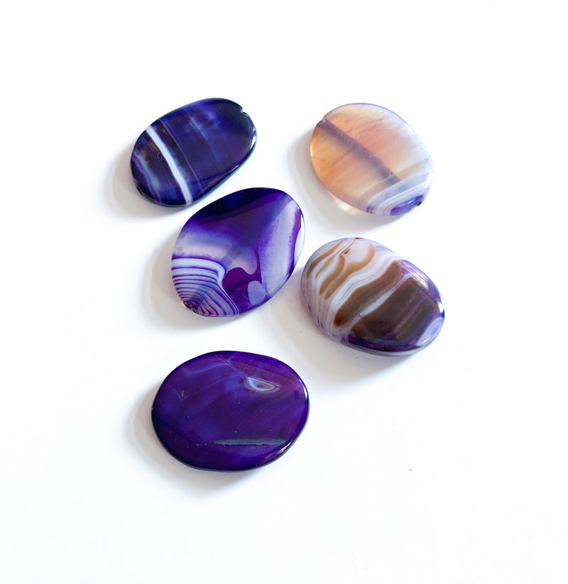 40mm Agate Focal Beads | Centerpiece Beads | DIY Jewelry Designs