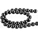 Smooth Matte Black Onyx | Round Beads Frosted | Onyx Gemstone Beads | 10mm & 12mm | DIY Jewelry Making | 15" Strand
