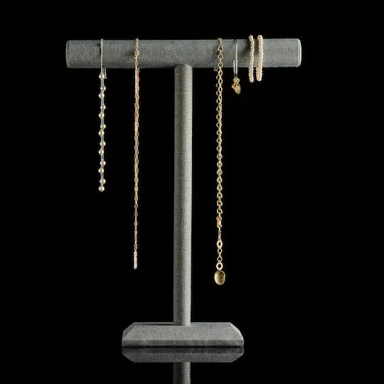 Dark Gray Fabric Bracelet Bar Stand