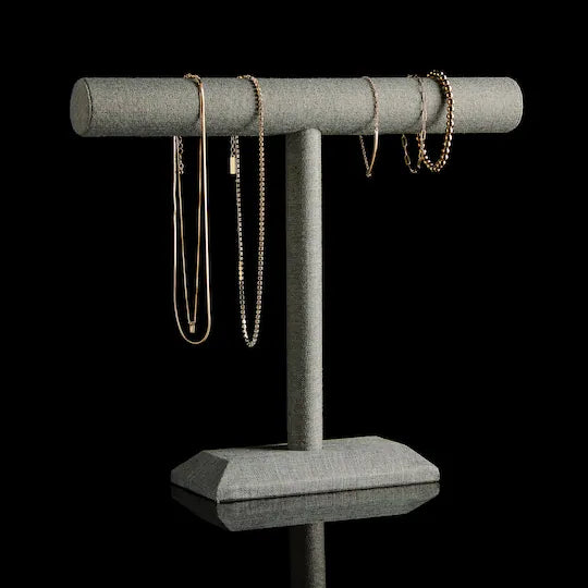 Dark Gray Fabric Bracelet Bar Stand