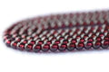 4mm Natural Garnet Beads | Red Smooth Polished Round | 15 Inch Strand | Smooth Red Garnet Beads-Grade A High Quality | DYI | Jewelry Making | 90 Beads per Strand