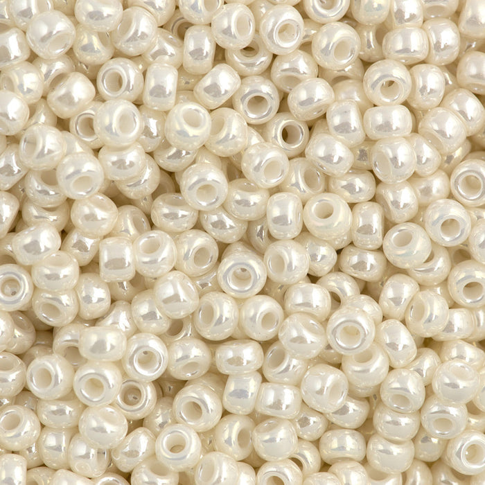 Miyuki #6 Rocaille (Round) - Ceylon Antique Ivory Pearl Seed Beads