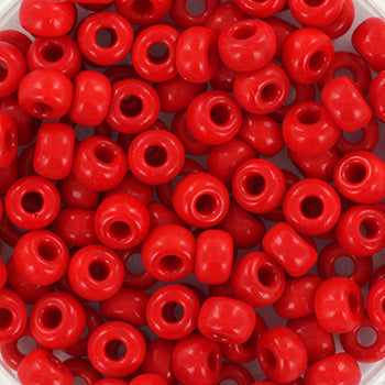 Miyuki #6 Rocaille (Round) - Opaque Red Seed Beads