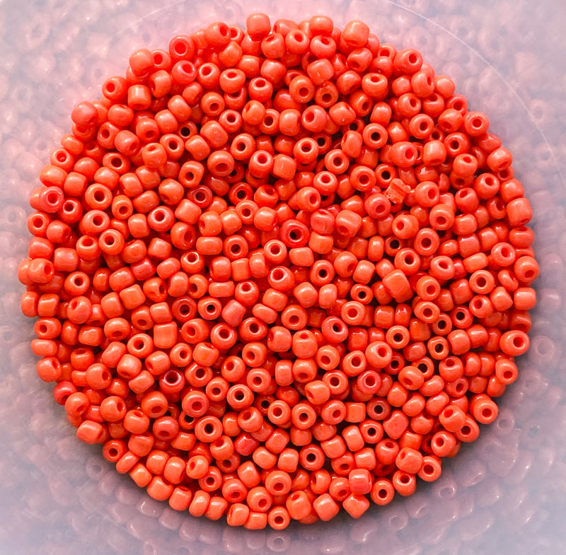 6/0 Opaque Red Orange