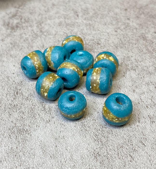 12x13mm African Kente Beads