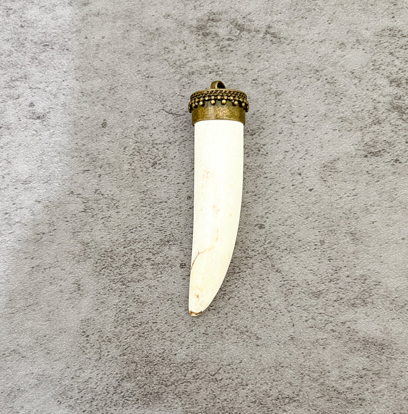 Jasper Horn Pendant
