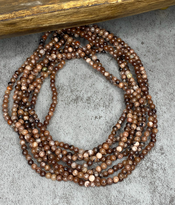 4mm Smooth Brown Agate