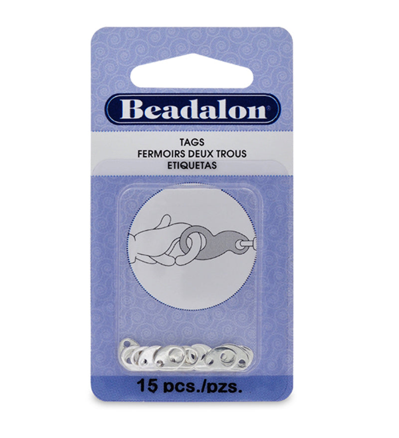 8mm Oval Beadalon Tags