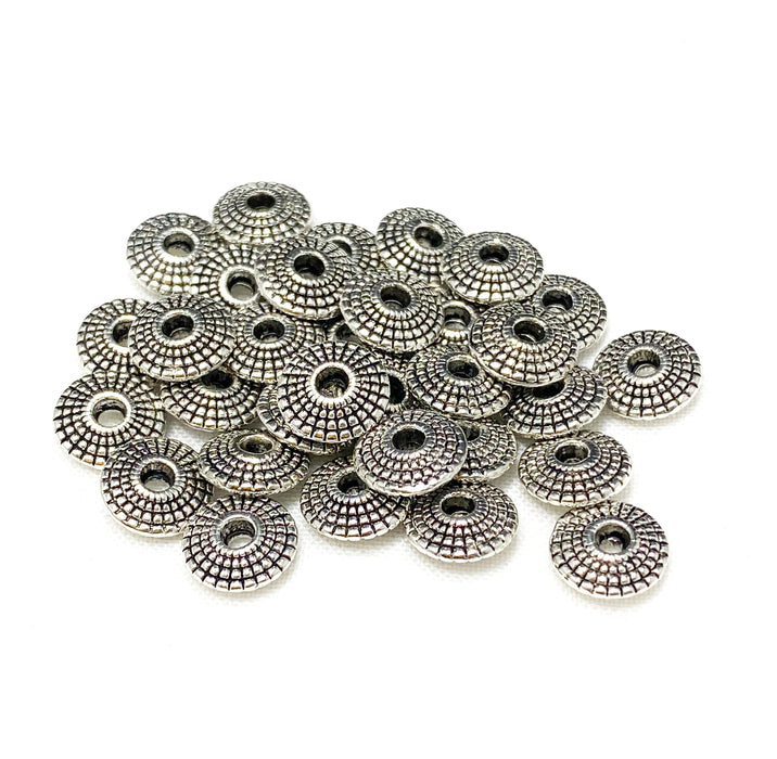 8mm Antique Silver Spacer