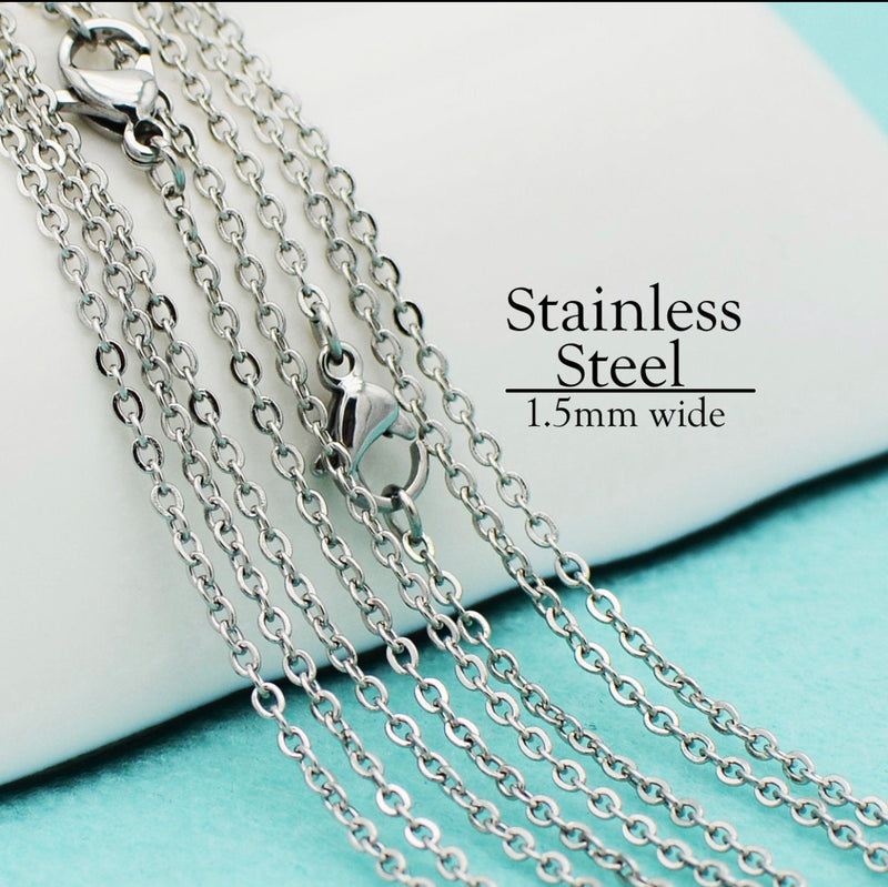 18” Small Link Stainless Steel Chain