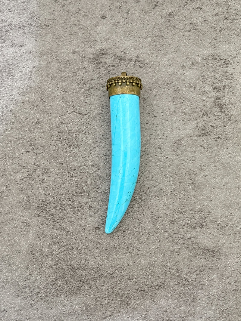 Jasper Horn Pendant