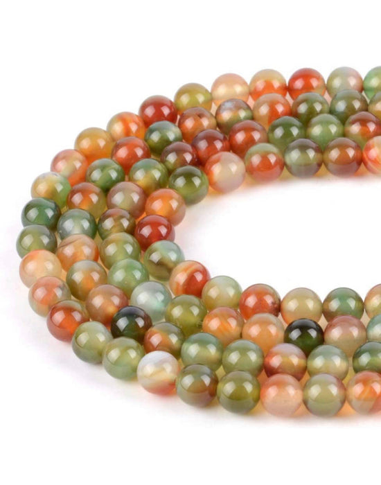 14mm Smooth Peacock Agate | Round Loose Beads for Jewelry Making | DIY Jewelry |15" Strand 28 Pieces