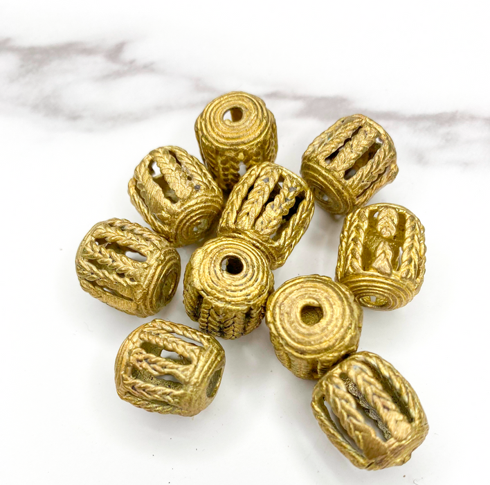 14x16mm Brass Beads