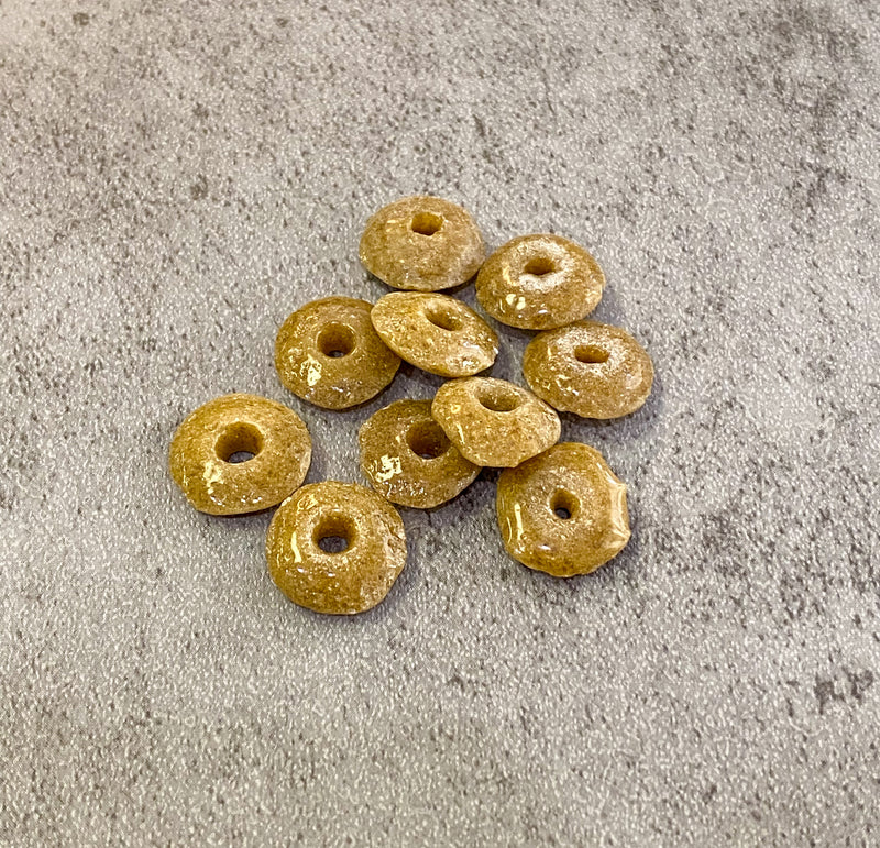 14mm African Powder Disc Beads