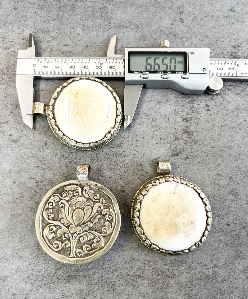 Tibetan Style Bone Pendant