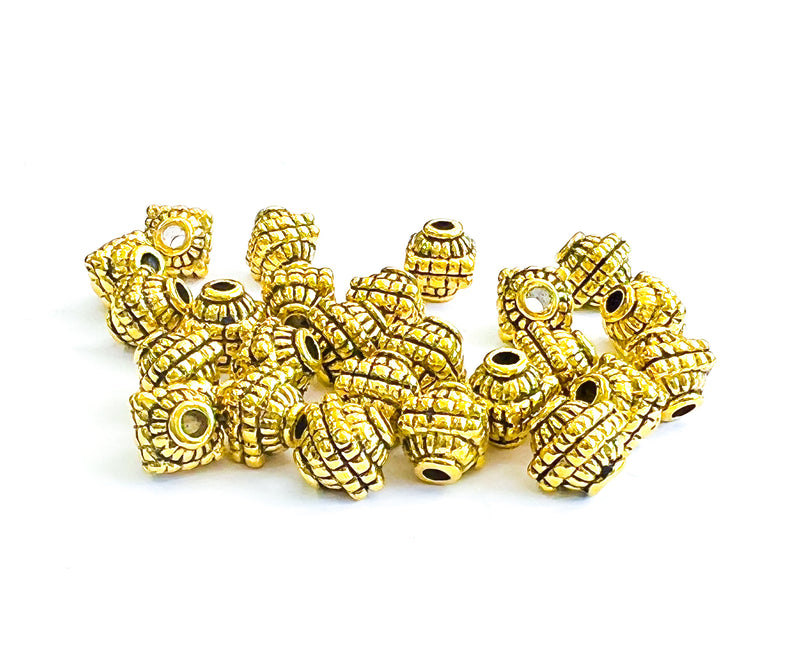 8mm Tibetan Style Metal Beads