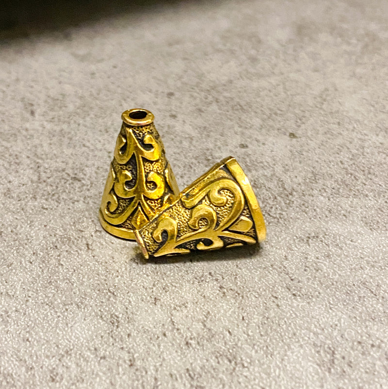 15mm Tibetan Style Bead Caps