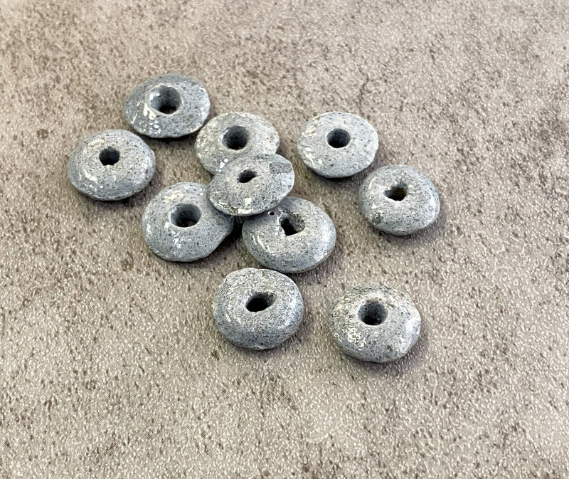 14mm African Powder Disc Beads