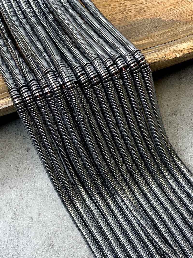6mm Hematite Heishi beads