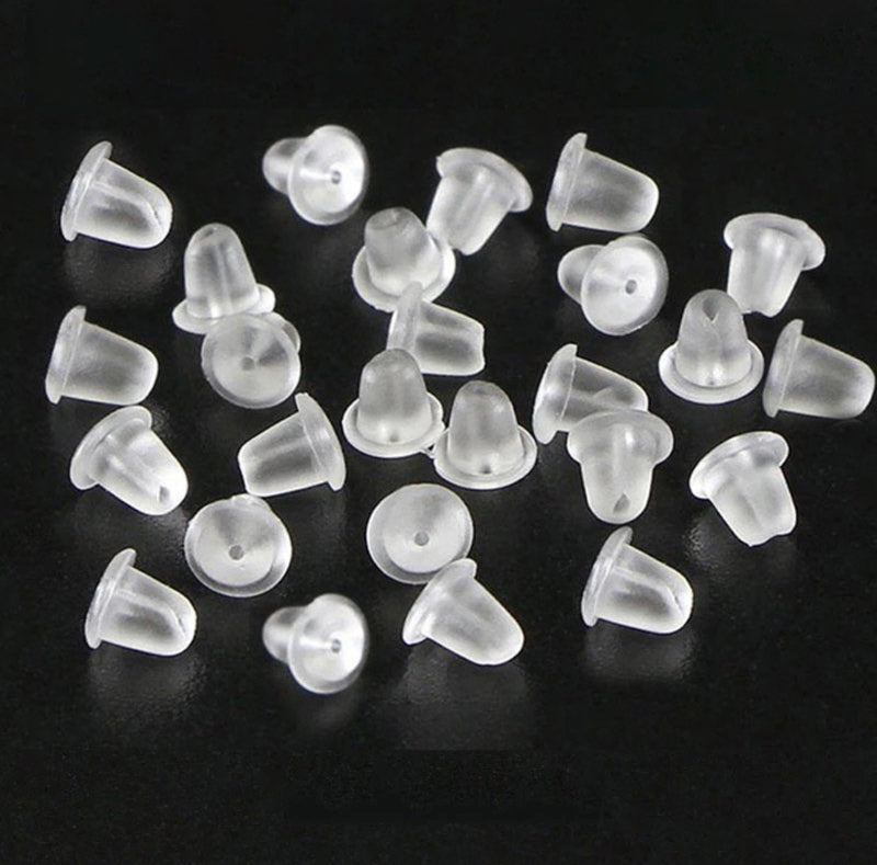 Silicone Earring backs | Clear Earring Backs