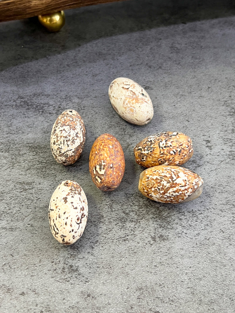 28mm Dzi Focal Gemstone Bead | Agate Beads | Tibetan Style Focal Beads | DIY Jewelry Design | 1 Pc