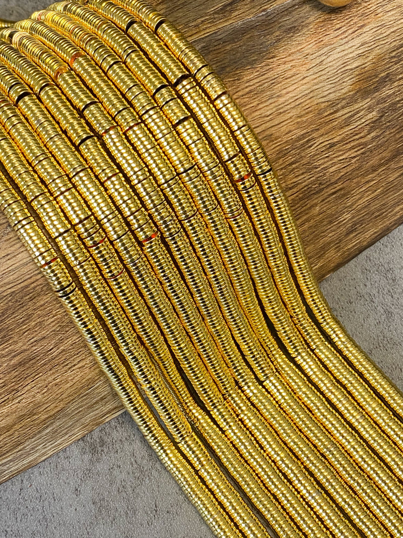 6mm Hematite Heishi beads