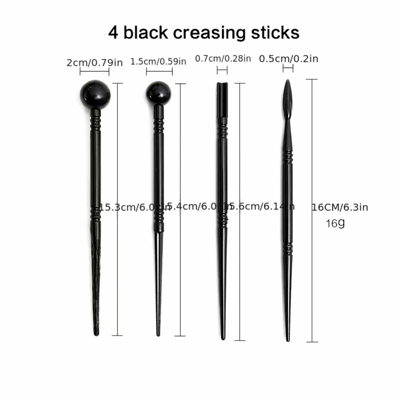 4pcs Black Clay Carving Tools | Pottery Carving Model Tools | Clay Sculpting Tools Creasing Sticks