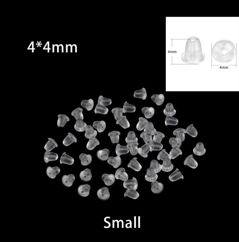 Silicone Earring backs | Clear Earring Backs