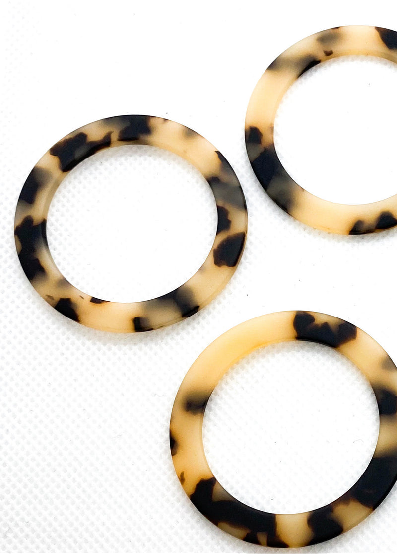 Blonde Tortoise Shell Hoops
