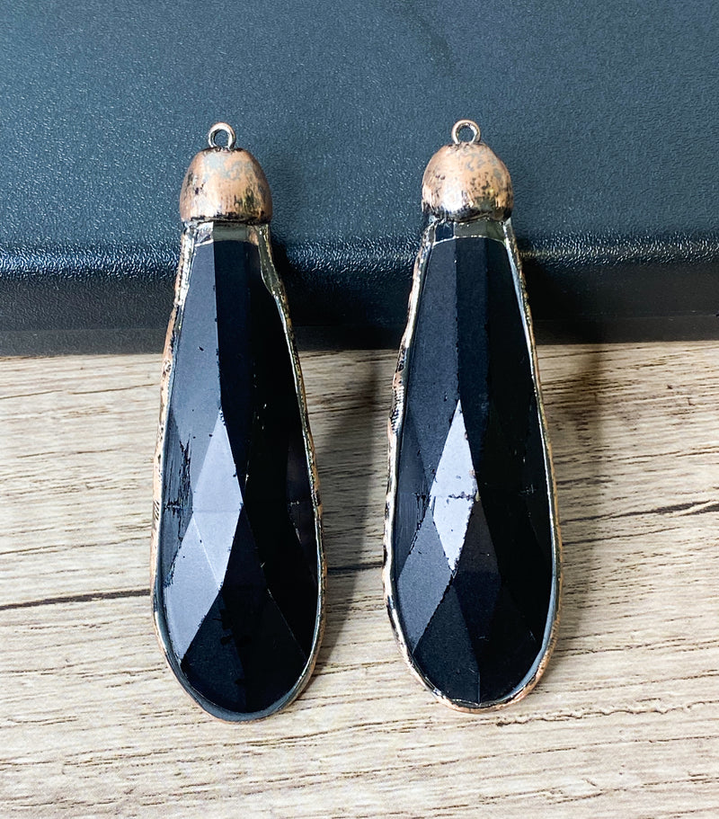 Copper Soldered Crystal Pendants