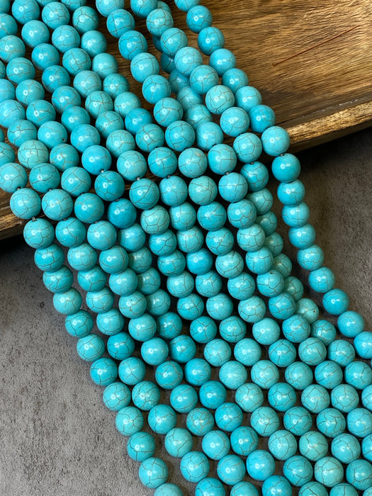 12.5mm Smooth Turquoise Magnesite