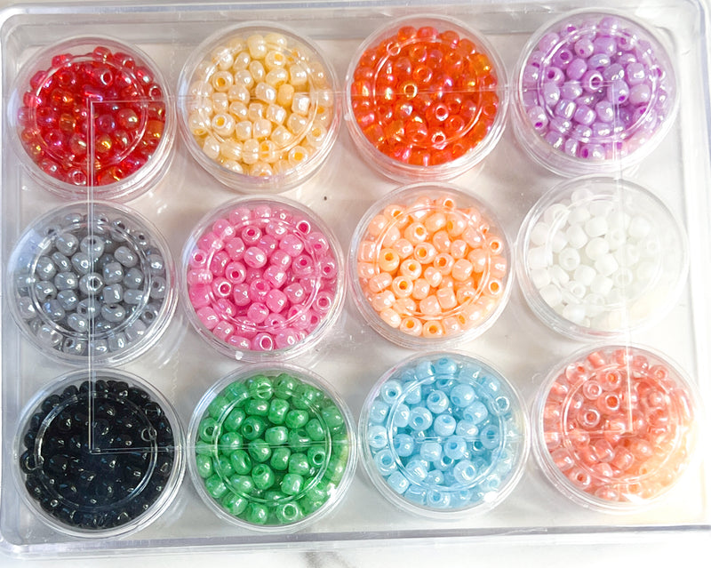 6/0mm Glass Seed Bead Kit w/ Stretch Cord