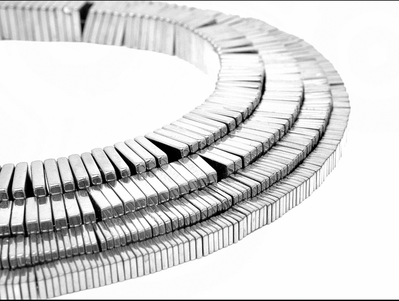 1x4mm Silver Hematite Gemstone Disc | Hematite Gemstone Spacer Beads | Square Natural Gemstone Beads | Beads for Jewelry Making | 15" Strand