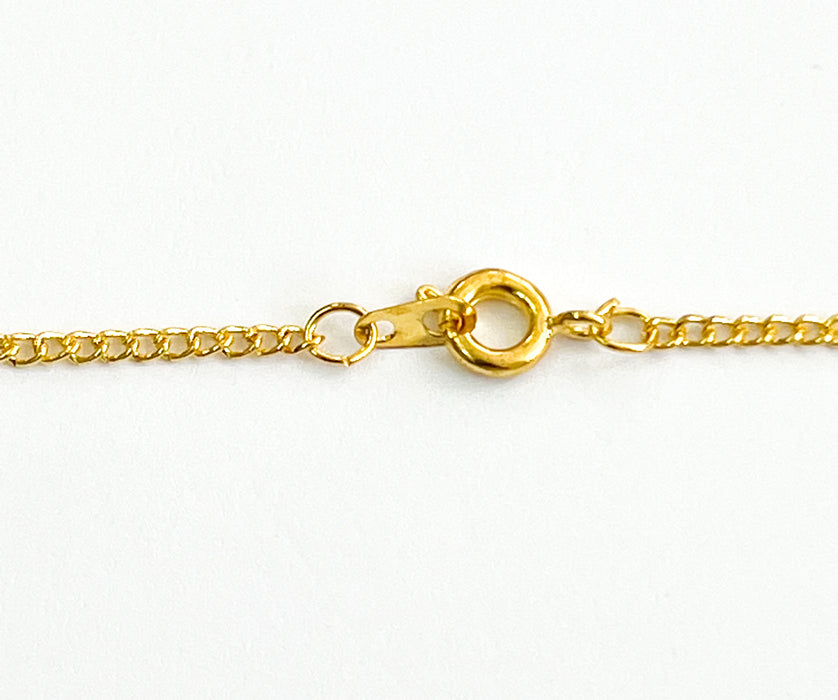 24” Small Link 24K Plated Gold Chain