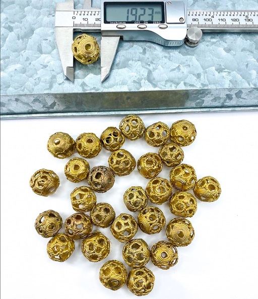 19x18mm Brass Beads