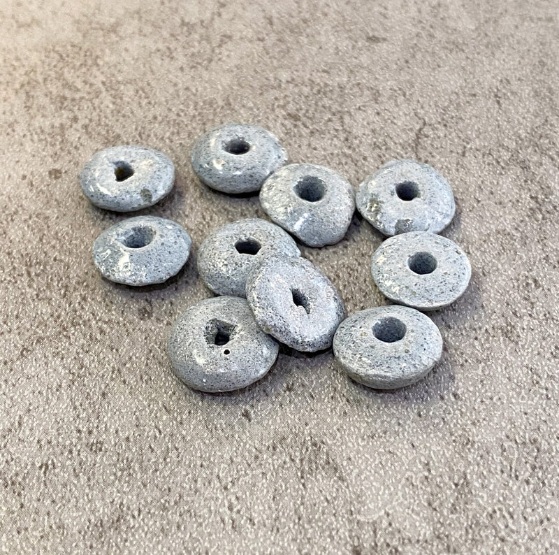 14mm African Powder Disc Beads