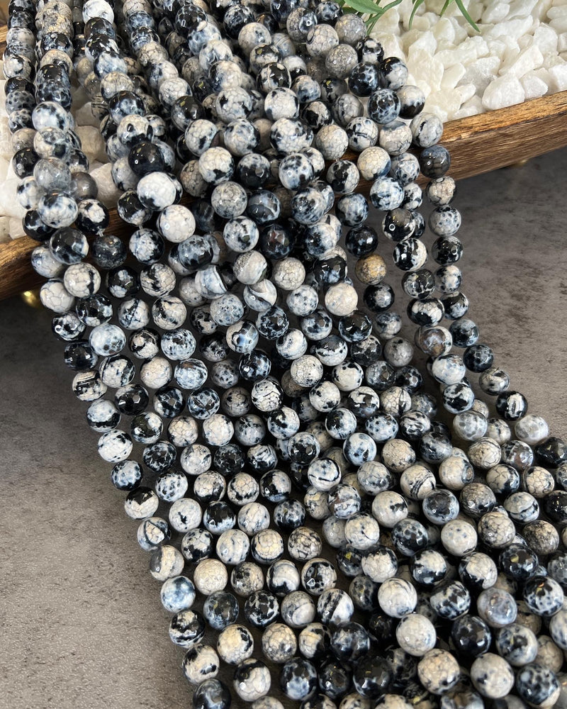 10mm Faceted Fire Agate