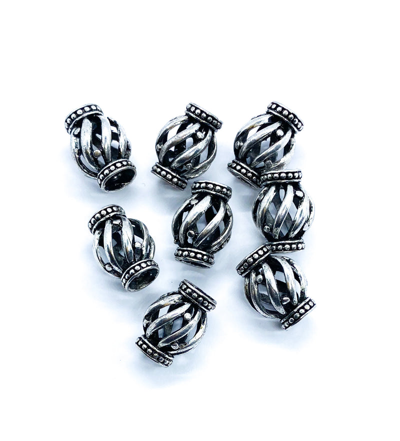 18.5mm Antique Silver Hollow Spacers