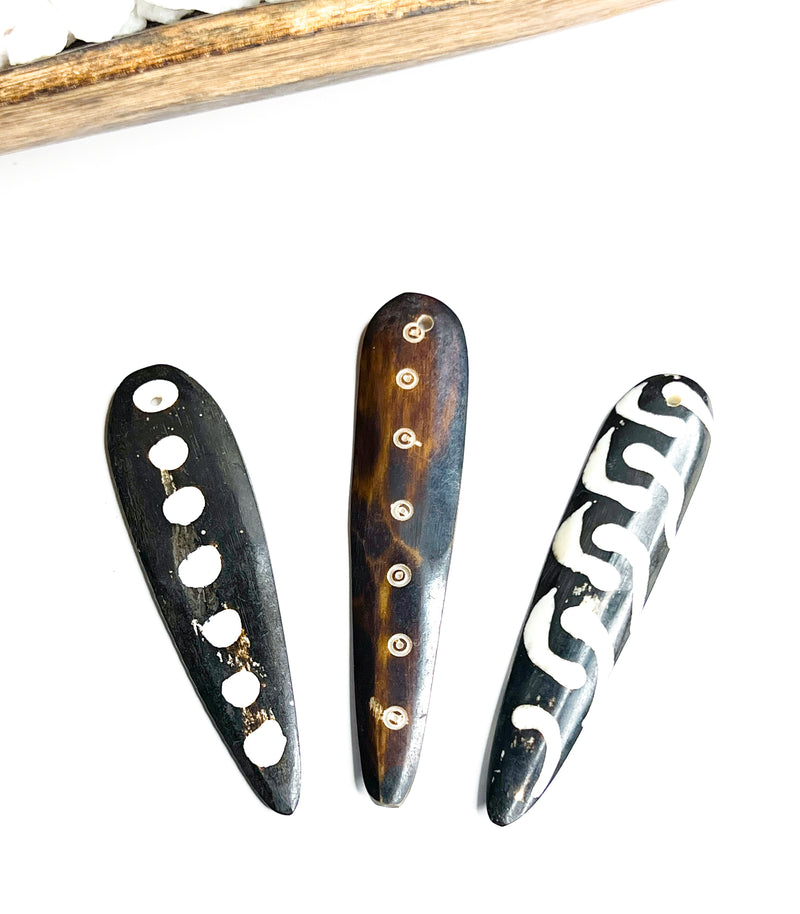 Bone Feather Pendant