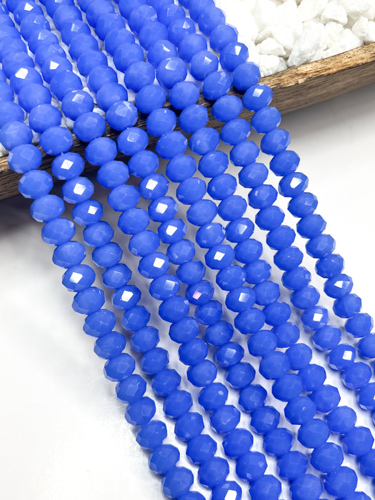 8x12mm Faceted Blue Crystals