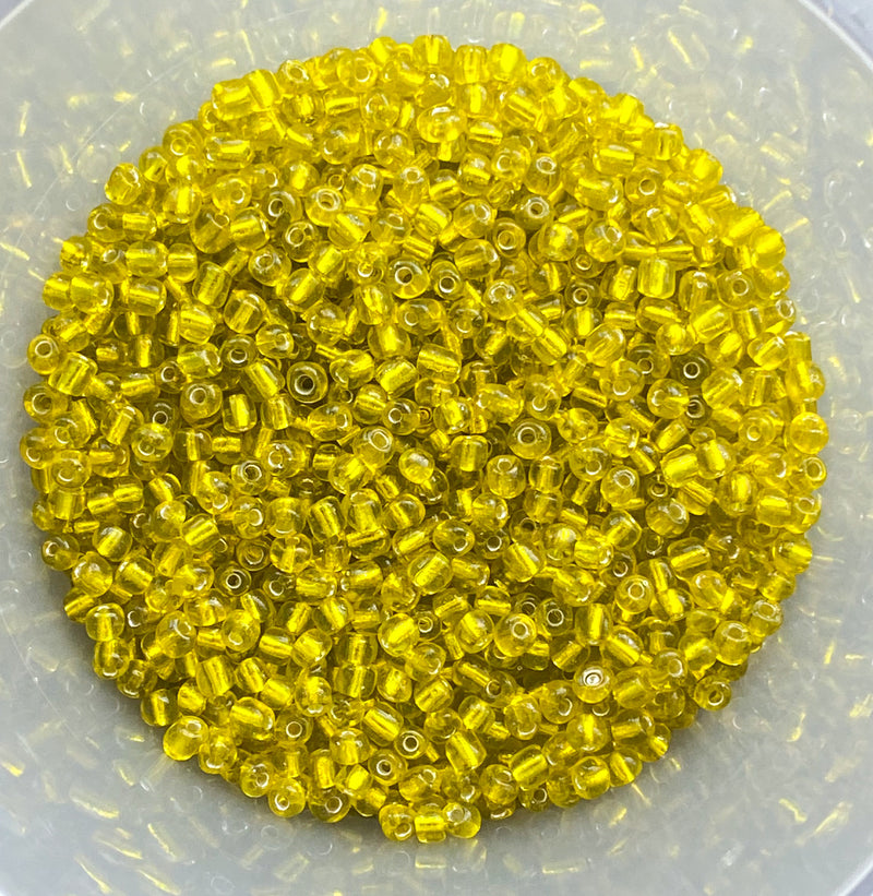 6/0 Silver Lined Translucent Yellow