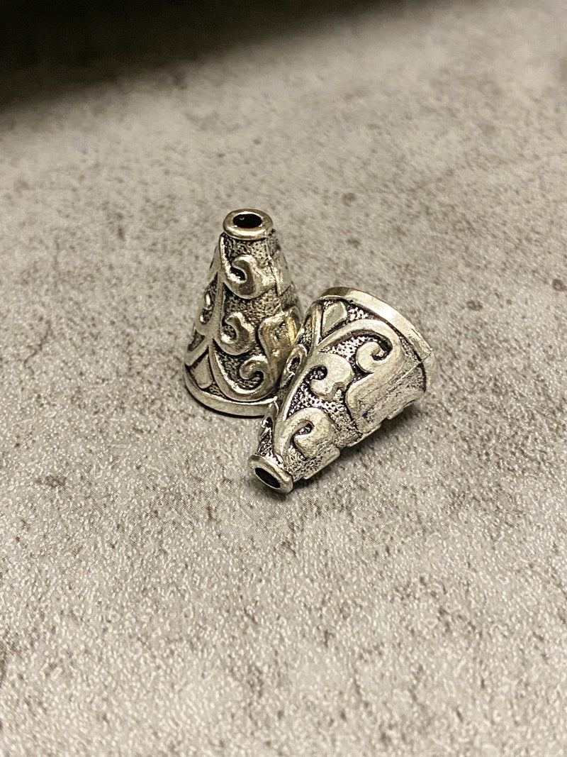 15mm Tibetan Style Bead Caps