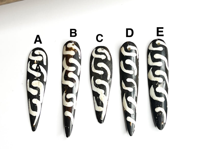 Bone Feather Pendant