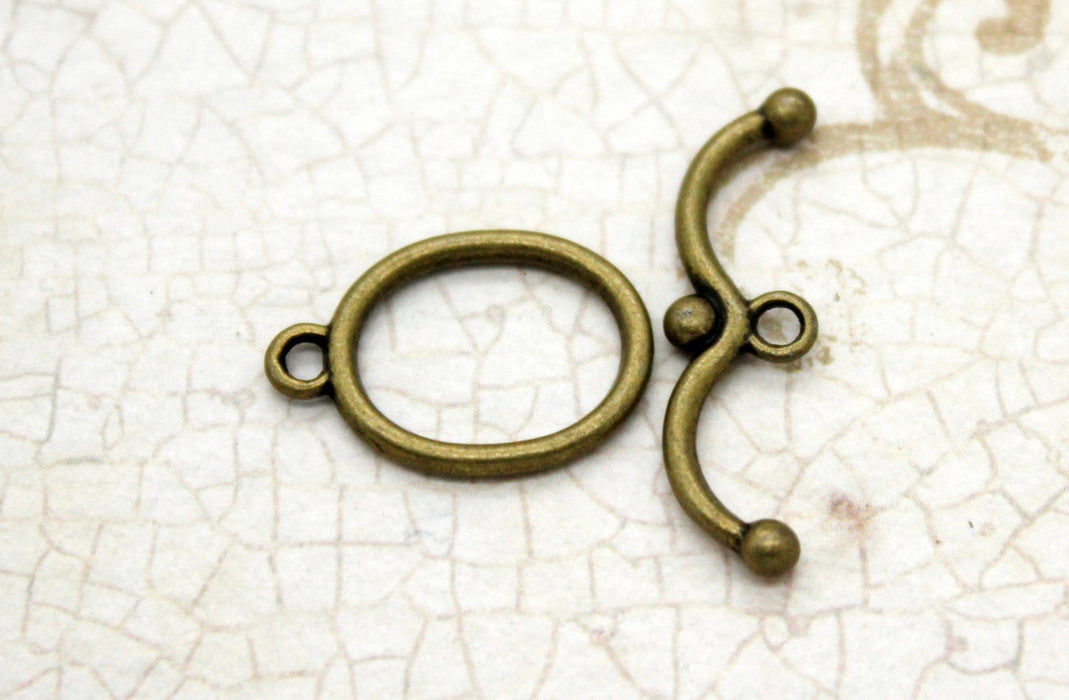 19mm Antique Bronze Toggle Clasp