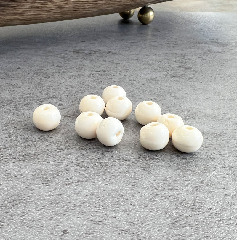 12mm Natural Bone Beads