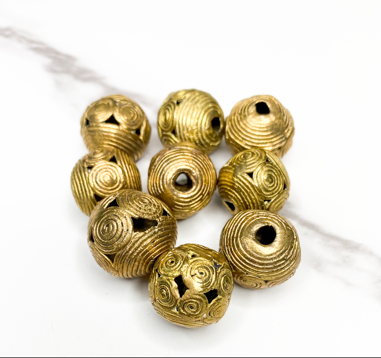 18x17mm Brass Beads