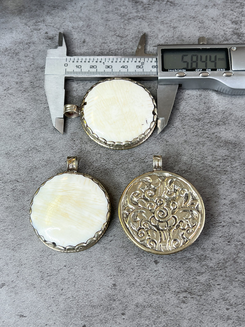 Tibetan Style Bone Pendant