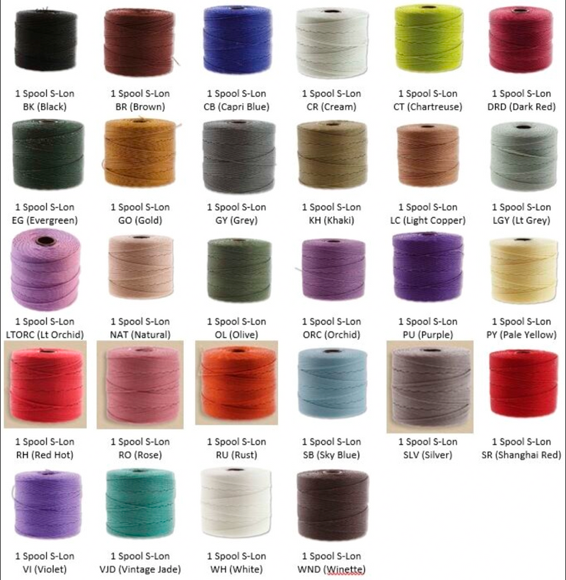 The BeadSmith S-Lon Cord