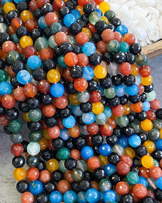 Faceted Multicolor Agate