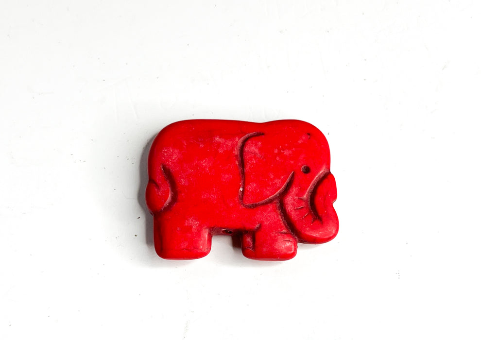 7x42mm Double Sided Magnesite Elephants Stone Beads with 1.5mm Hole | Magnesite Elephants | Jewelry Making | DIY Jewelry Making